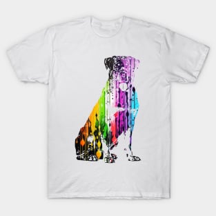 Paint Drip Rottweiler T-Shirt